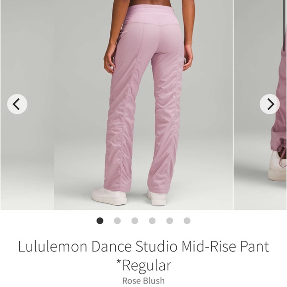 Lululemon Dance Studio Mid Rise Pant Regular Rose Blush Size 4 - Picture 2 of 15